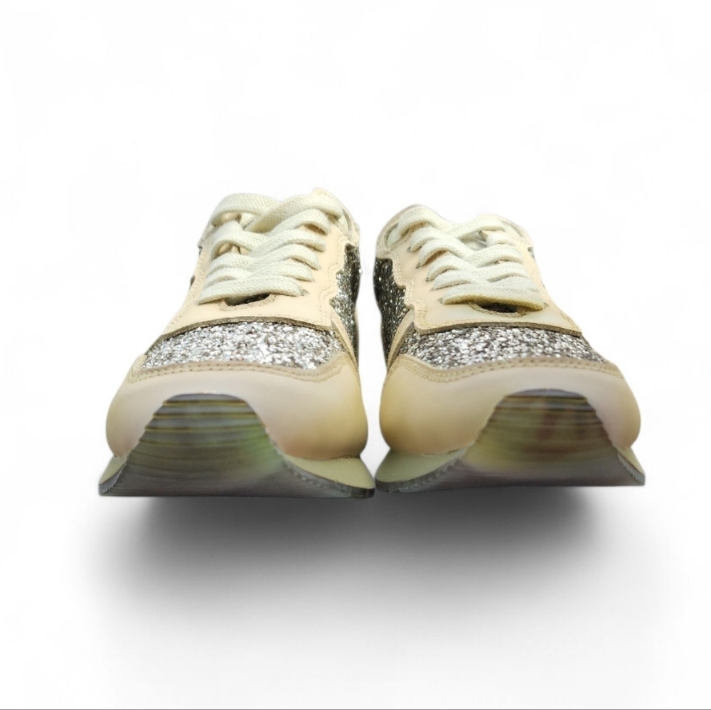 New Vintage Havana Leather Splendid Sneakers With Embellishments Olive Green 6.5 - Picture 8 of 10
